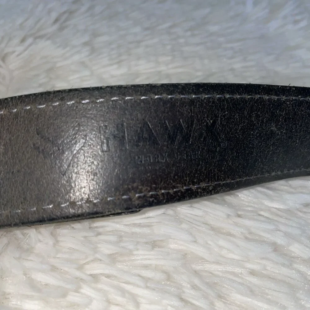 Hawx Work Gear Belt Mens Size 38 Brown Leather